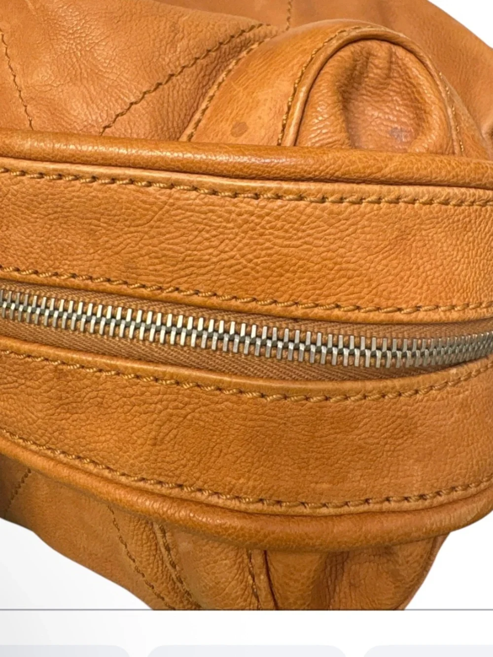 Chanel vintage Le Marais quilted bowler bag tan leather